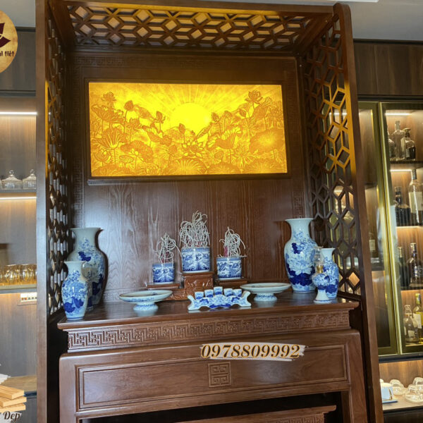 Vách Ngăn Bàn Thờ Chung Cư Hiện Đại VN 04