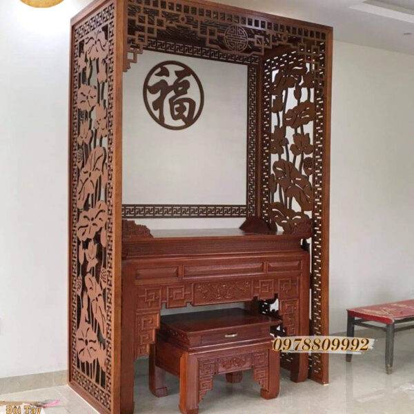 Vách Ngăn CNC Hoa Sen 02 vách ngăn cắt mẫu hoa sen